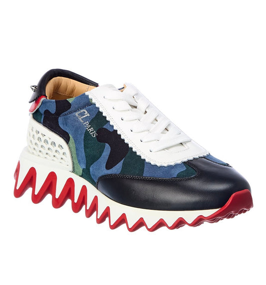 Christian Louboutin Loubishark Suede & Leather sneaker