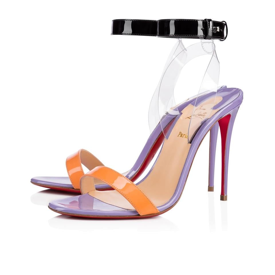 CHRISTIAN LOUBOUTIN JONATINA 100 PATENT HORTENSIA