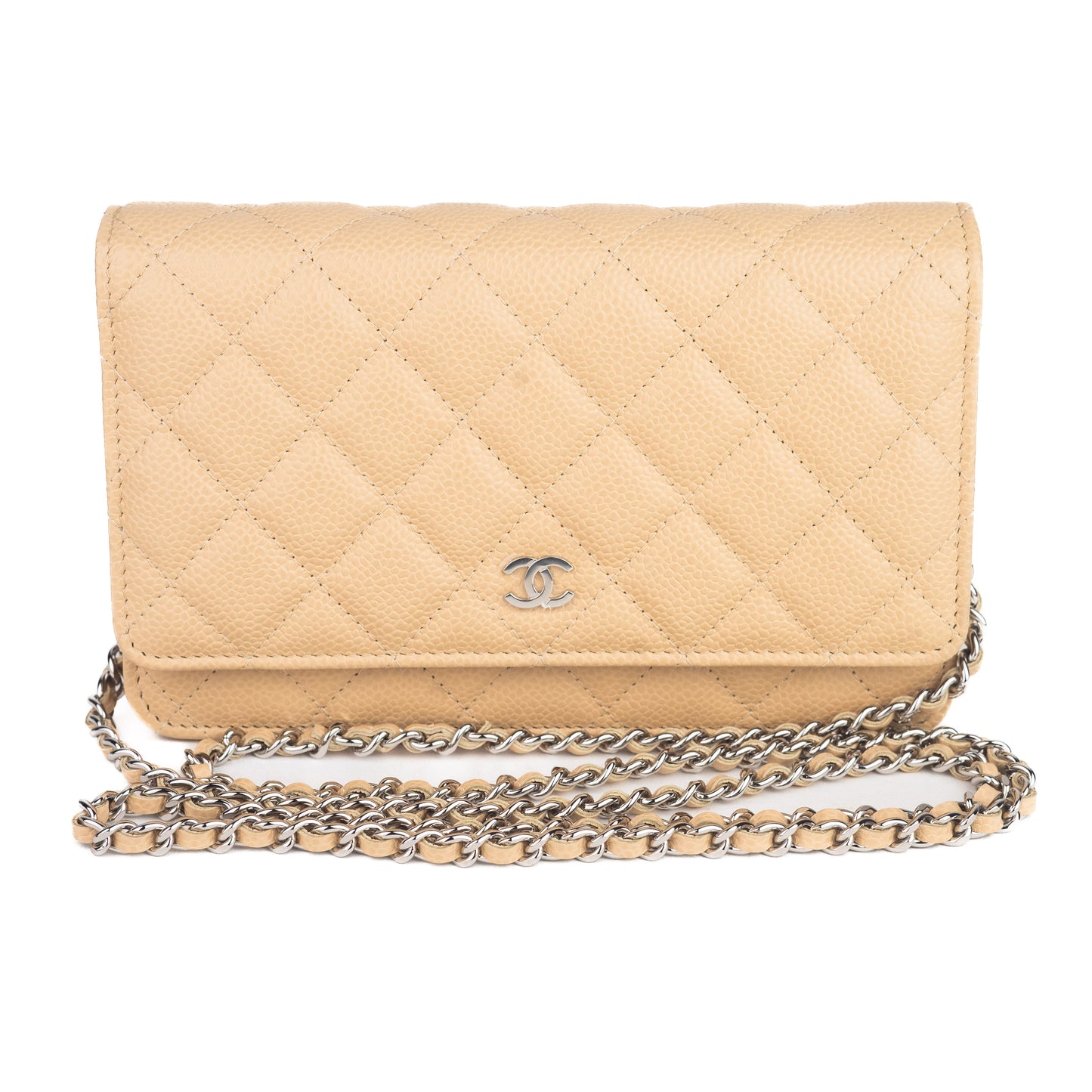 Chanel Classic Wallet on Chain Beige