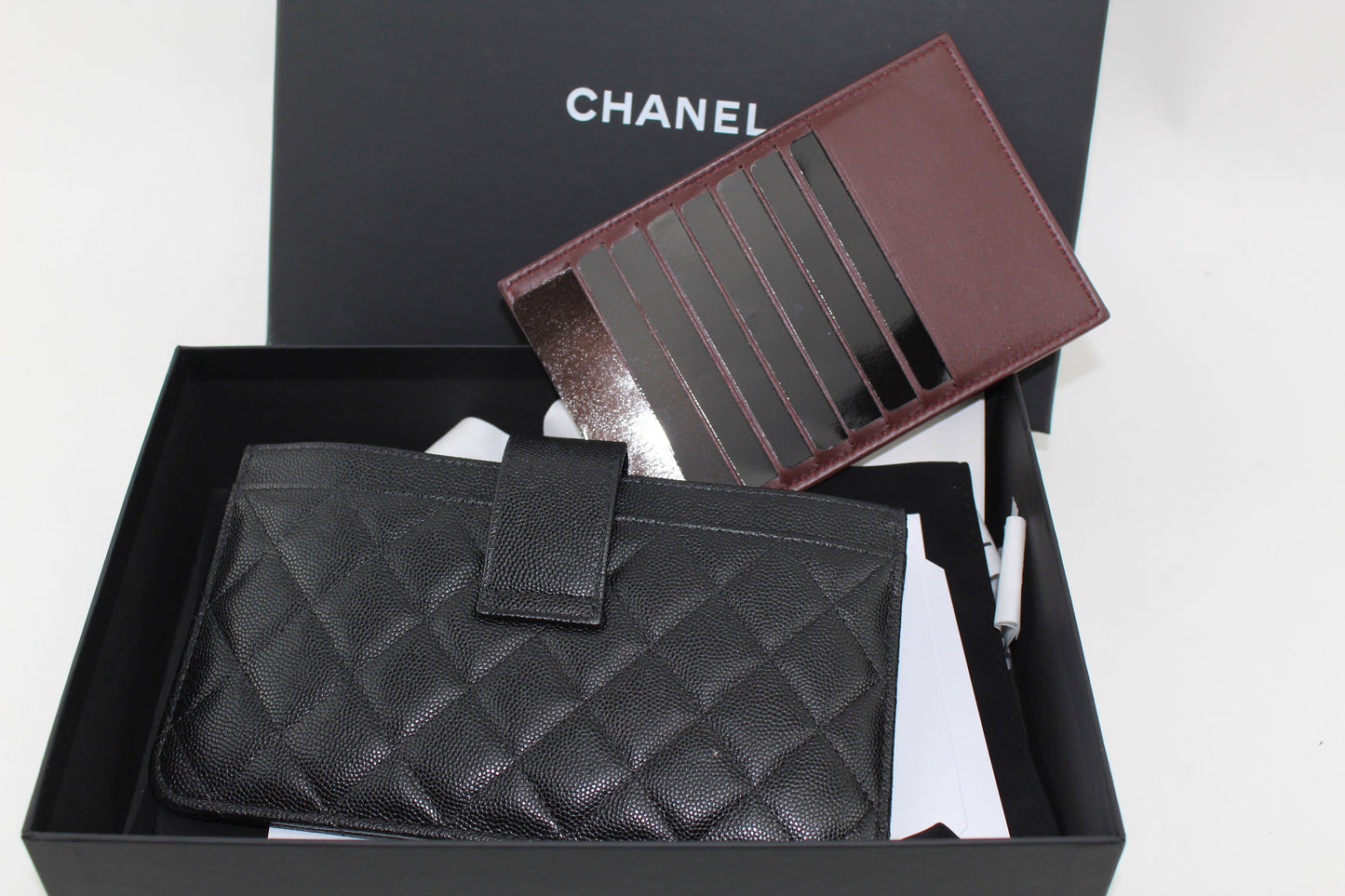 CHANEL CAVIER POUCH WITH CARD HOLDER