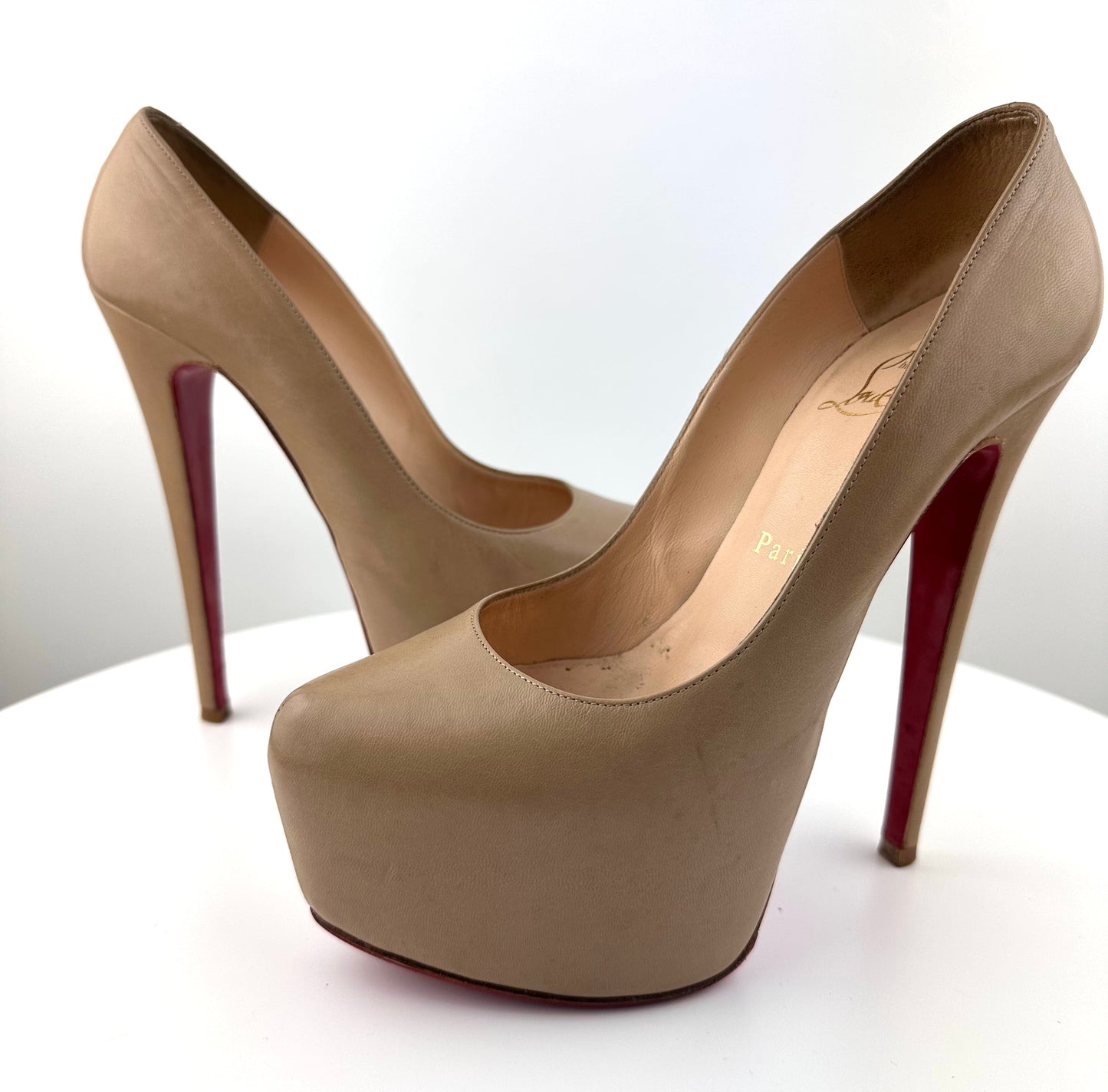 Christian Louboutin Beige Daffodiles