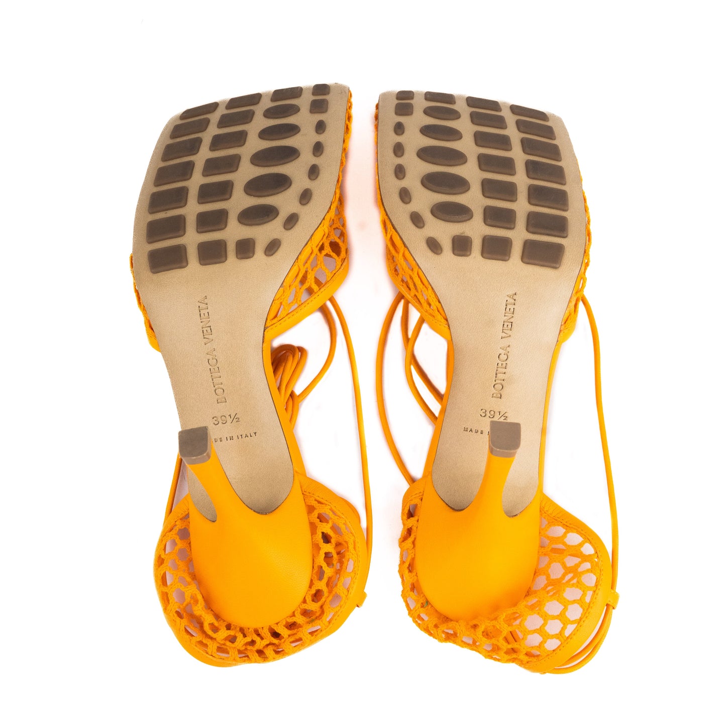Bottega Veneta Stretch Sandal in Tangerine