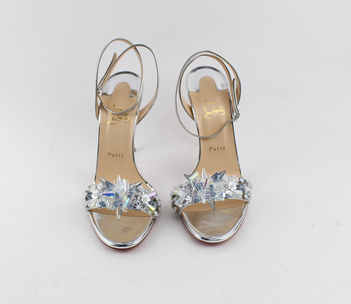 CHRISTIAN LOUBOUTIN OKYDOK 100MM LUREX SIZE 41