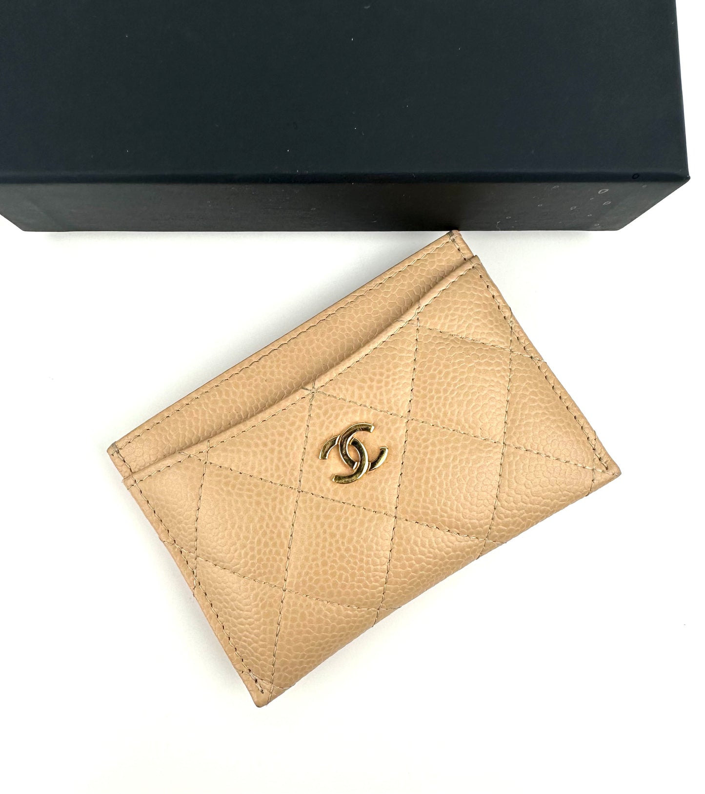 Chanel Classic Card Holder in Beige
