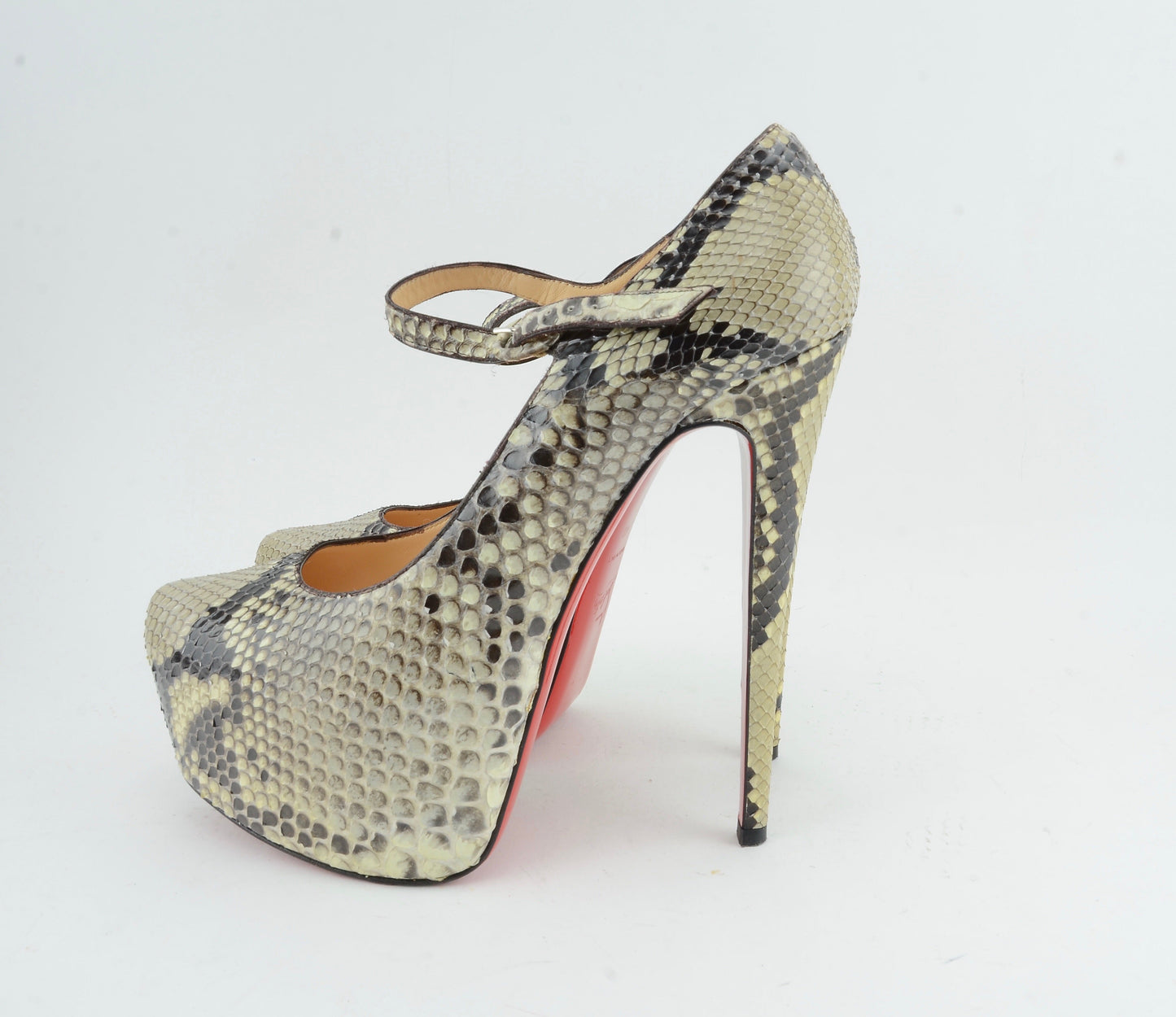 CHRISTIAN LOUBOUTIN LADY DAF 160 PYTHON