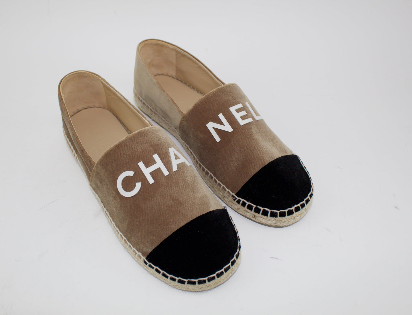 CHANEL VELVET ESPADRILLES
