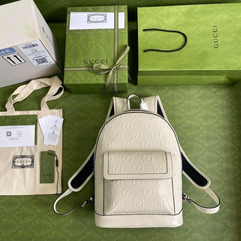 Luxury Gucci GG Embossed Backpack