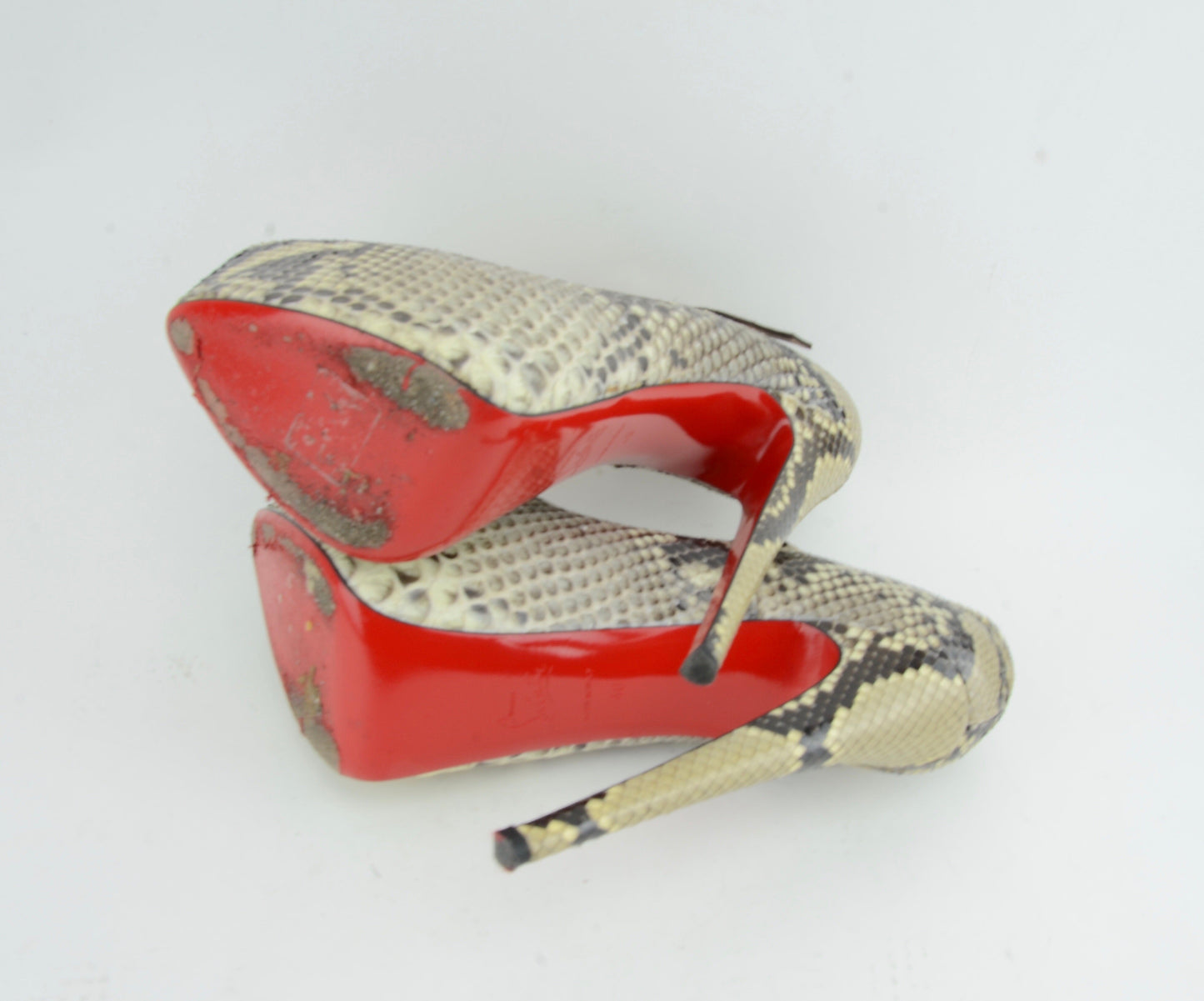 CHRISTIAN LOUBOUTIN LADY DAF 160 PYTHON
