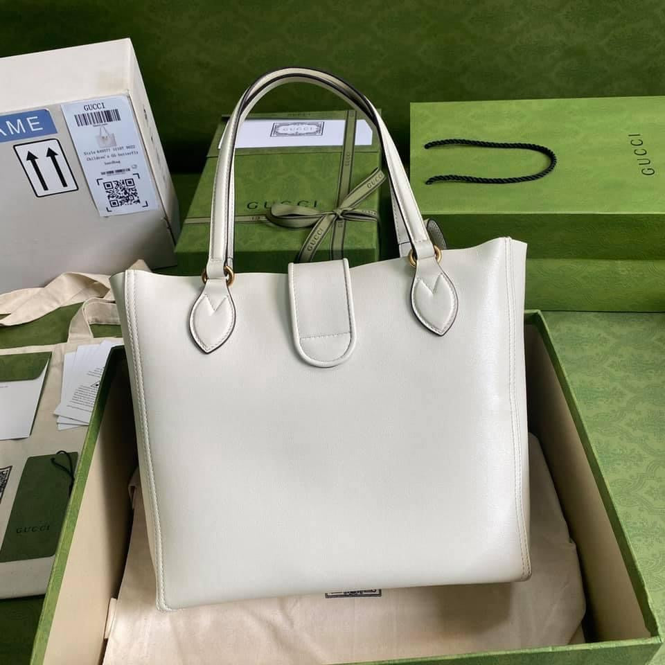 Luxury Gucci Medium Tote With Double G Bag