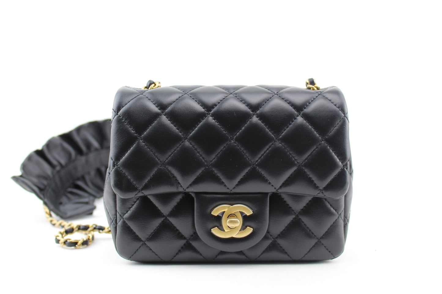 Chanel Romance Square Flap Bag Black