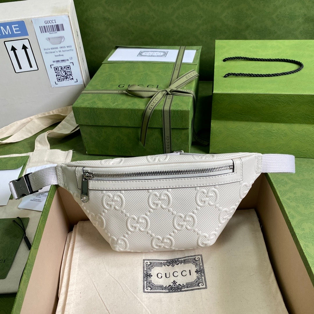 Luxury Gucci GG Embossed Belt Bag