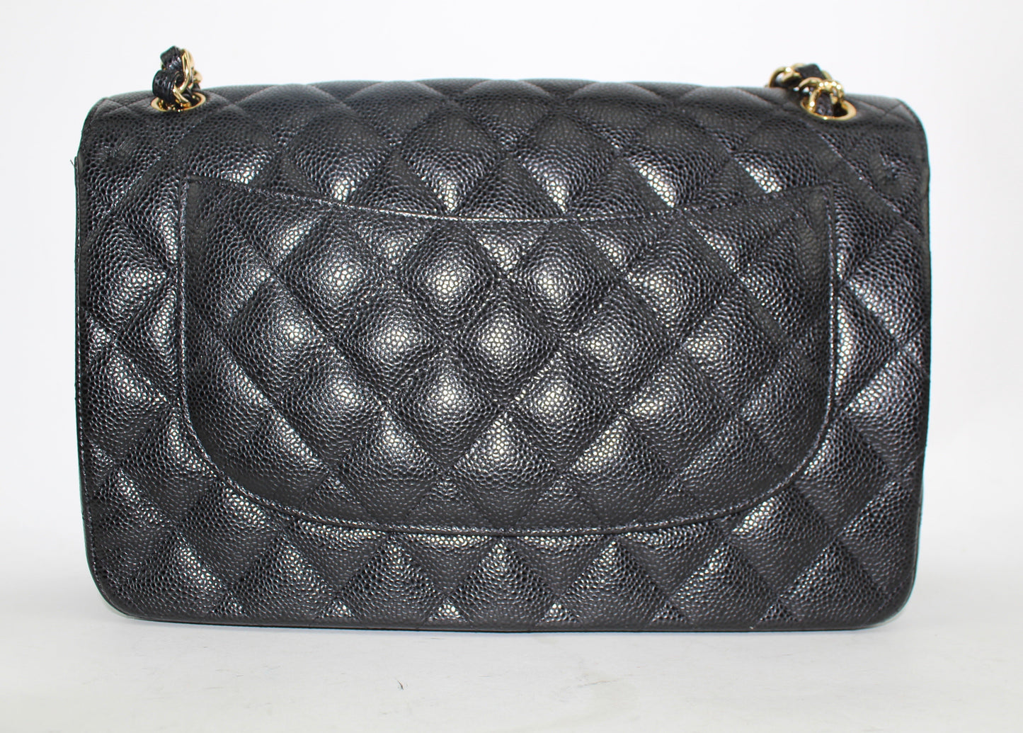 CHANEL CAVIAR DOUBLE FLAP MEDIUM BAG