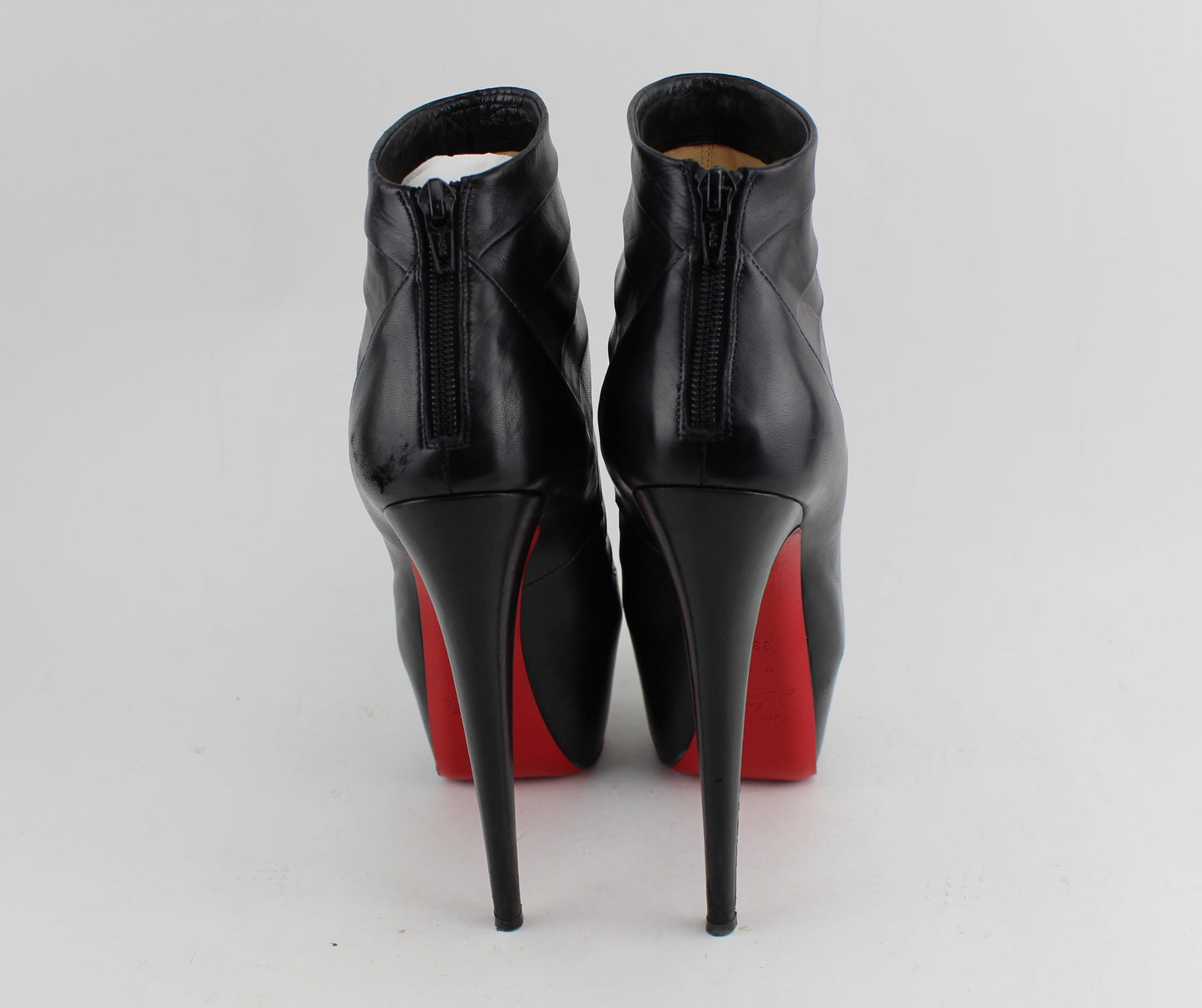 CHRISTIAN LOUBOUTIN AMOR NAPPA BOOTIES SIZE 39.5