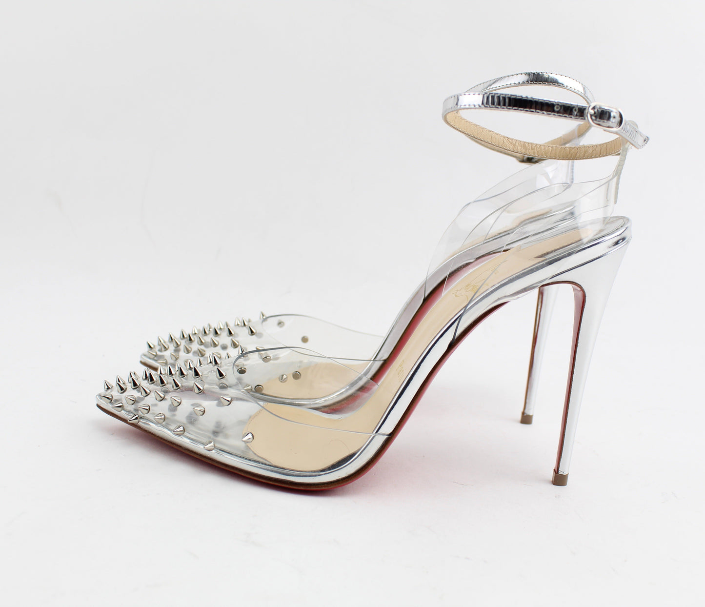 CHRISTIAN LOUBOUTIN SPIKOO 100MM  PVC SIZE 39