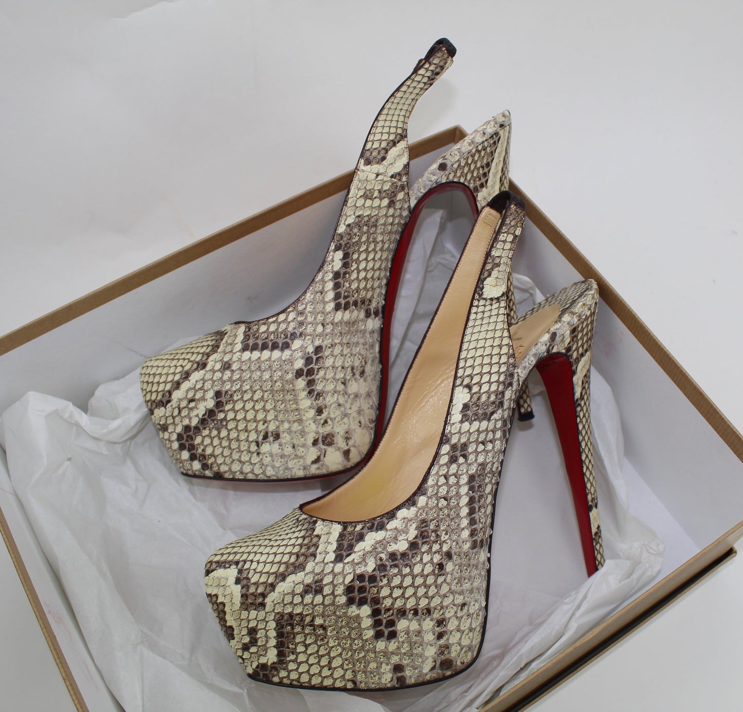 CHRISTIAN LOUBOUTIN PYTHON DAFSLING 160MM