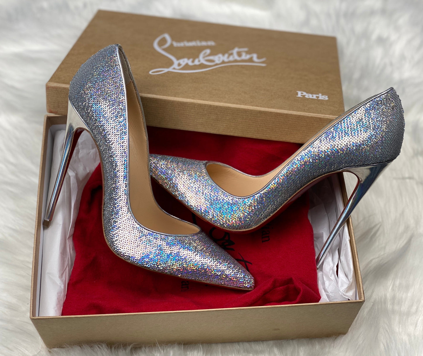 CHRISTIAN LOUBOUTIN SO KATE 120MM PAILL HOT FIX