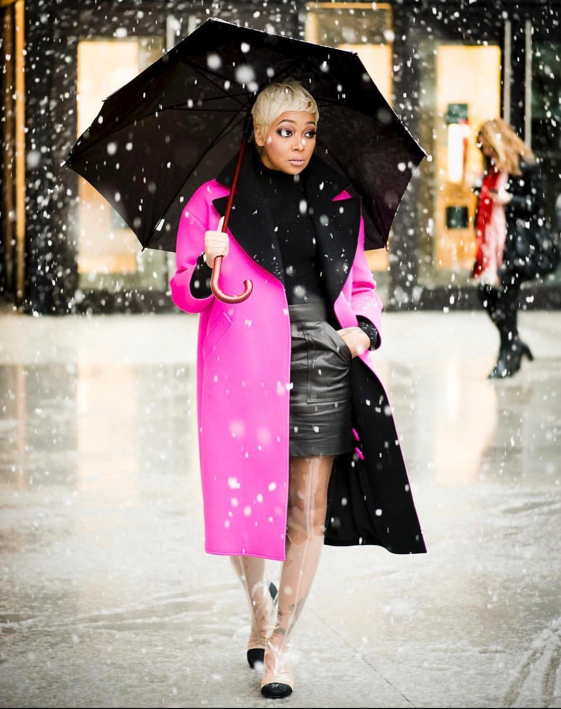 CHANEL CLEAR  PVC OVER THE KNEE BOOTS