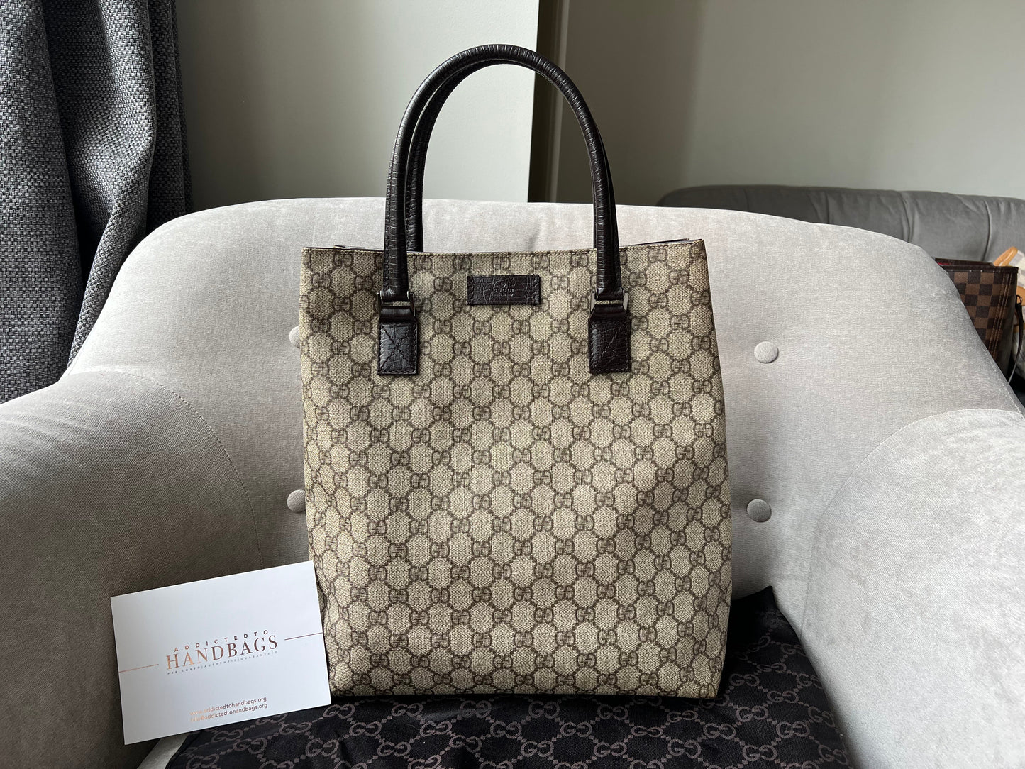 Luxury Gucci GG Monogram Canvas Tote Bag