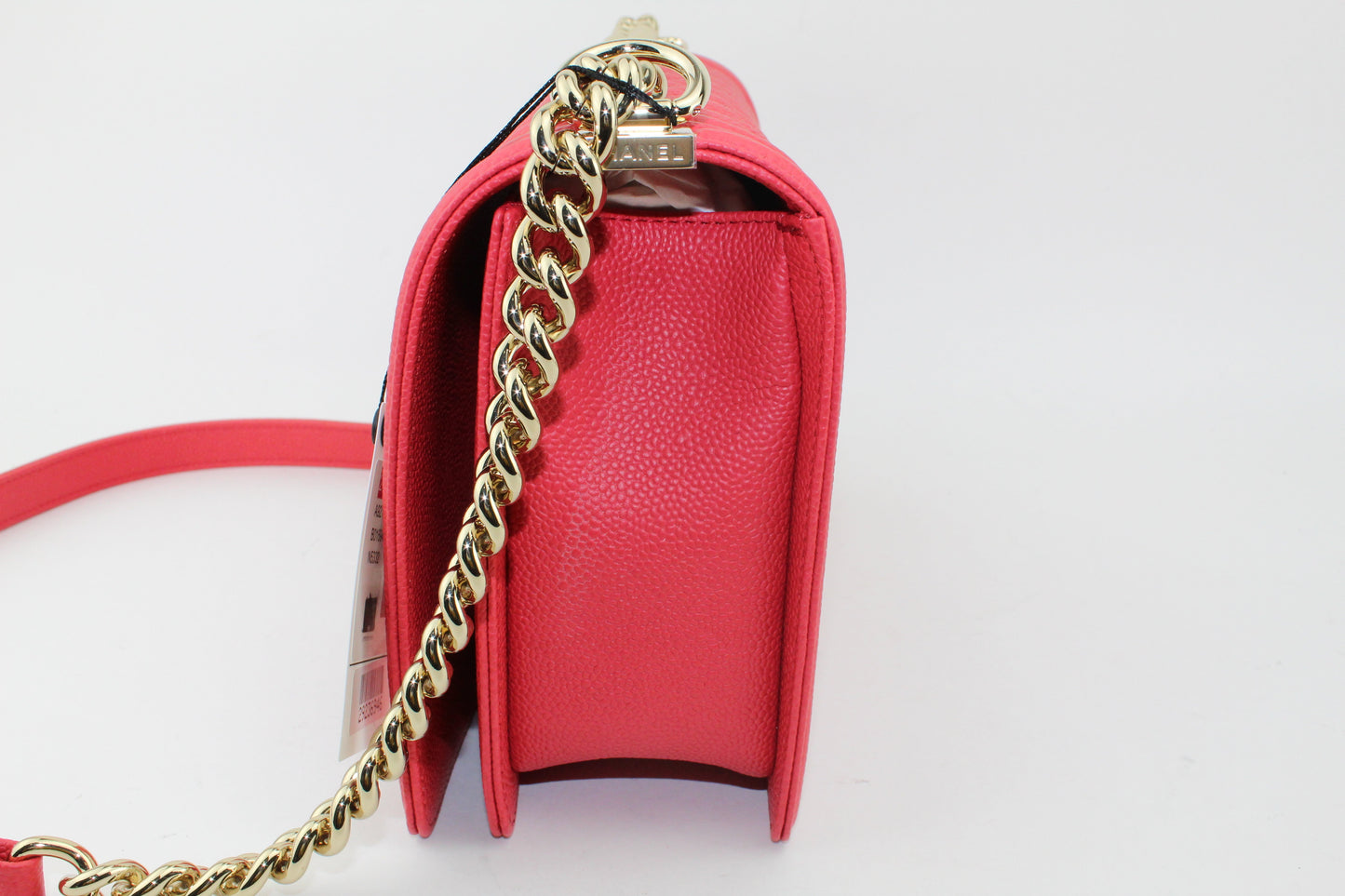 Chanel Large Caviar Boy Bag Red