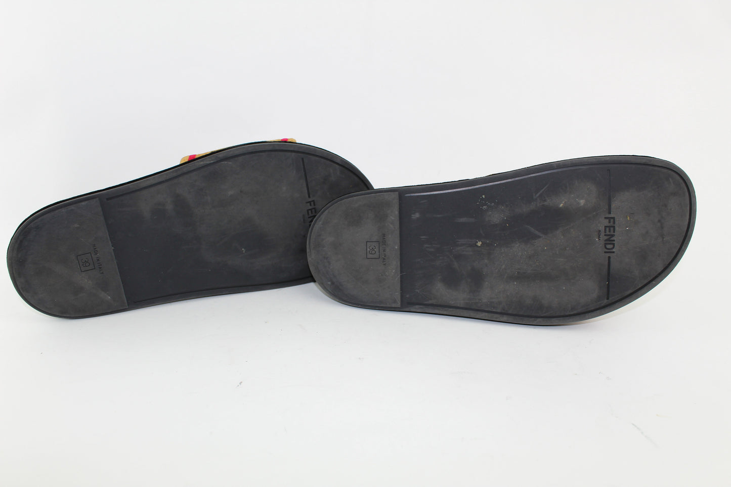 FENDI FF MOTIF BAND SLIDES