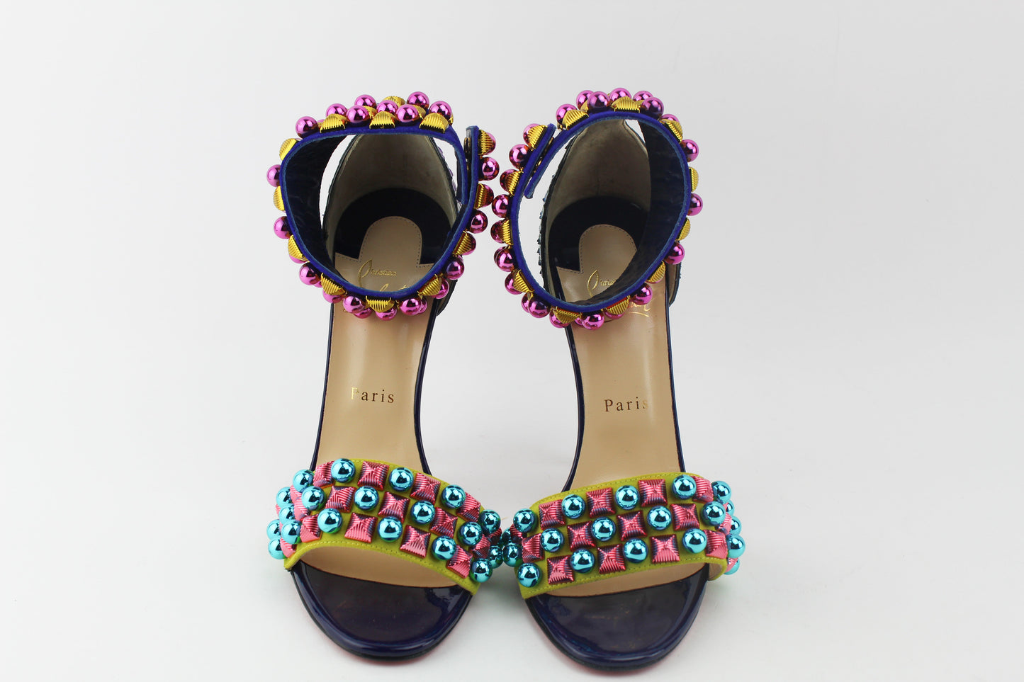 CHRISTIAN LOUBOUTIN TUDOR 120 CUBISTE PYTHON