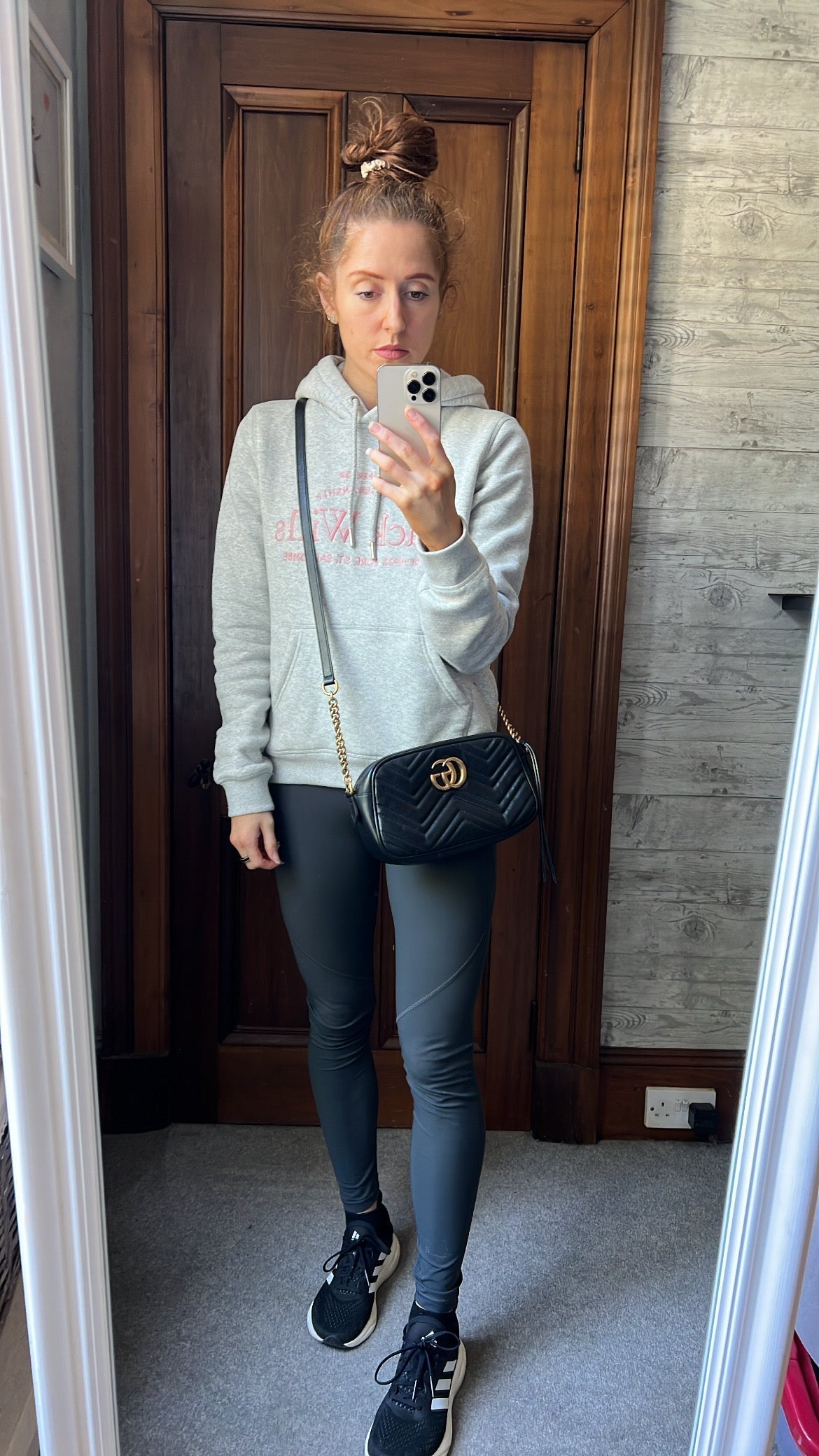 Luxury Gucci GG Black Marmont Small Shoulder Bag