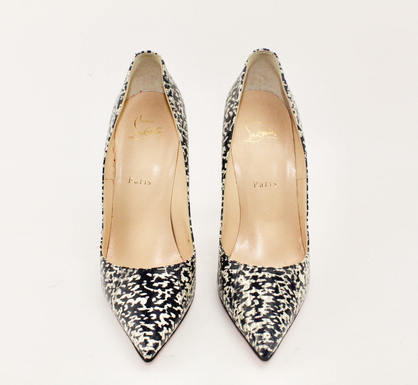 CHRISTIAN LOUBOUTIN SO KATE WATERSNAKE BLACK