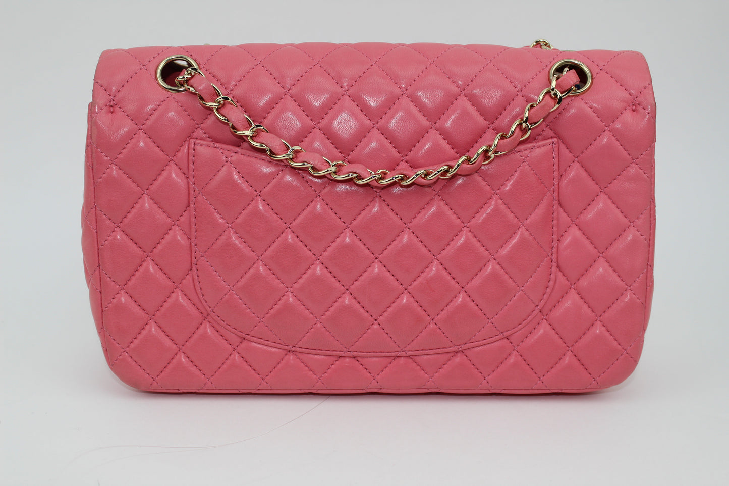 CHANEL SMALL LAMBSKIN FLAP BAG IN PINK