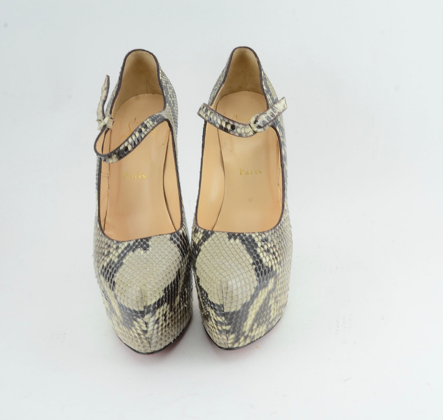 CHRISTIAN LOUBOUTIN LADY DAF 160 PYTHON