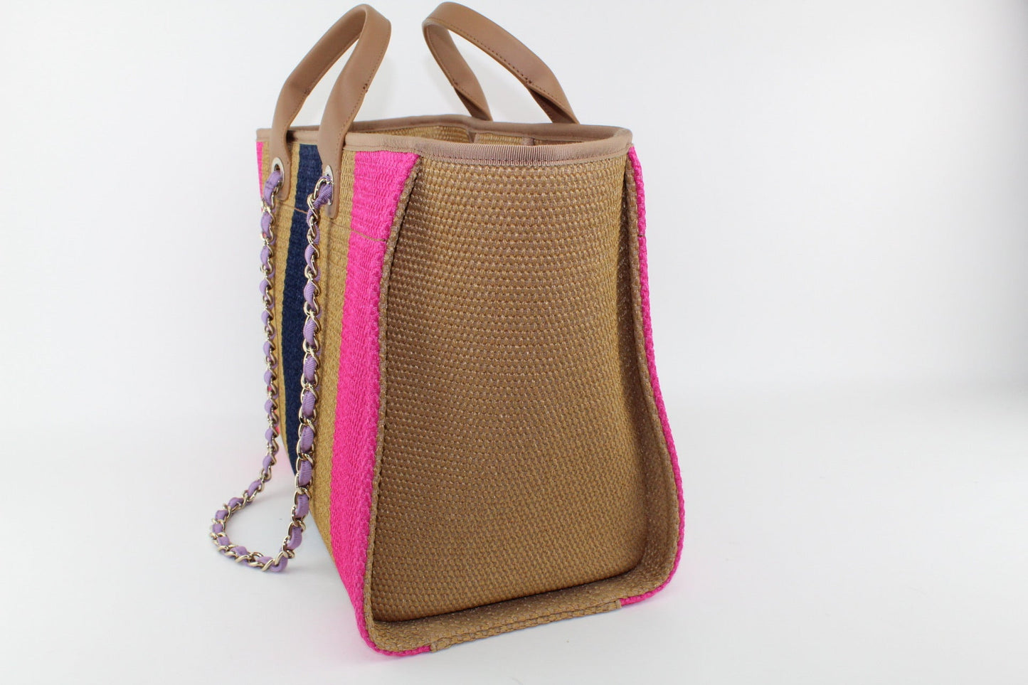 Chanel Viscose Multicolor Deauville Tote