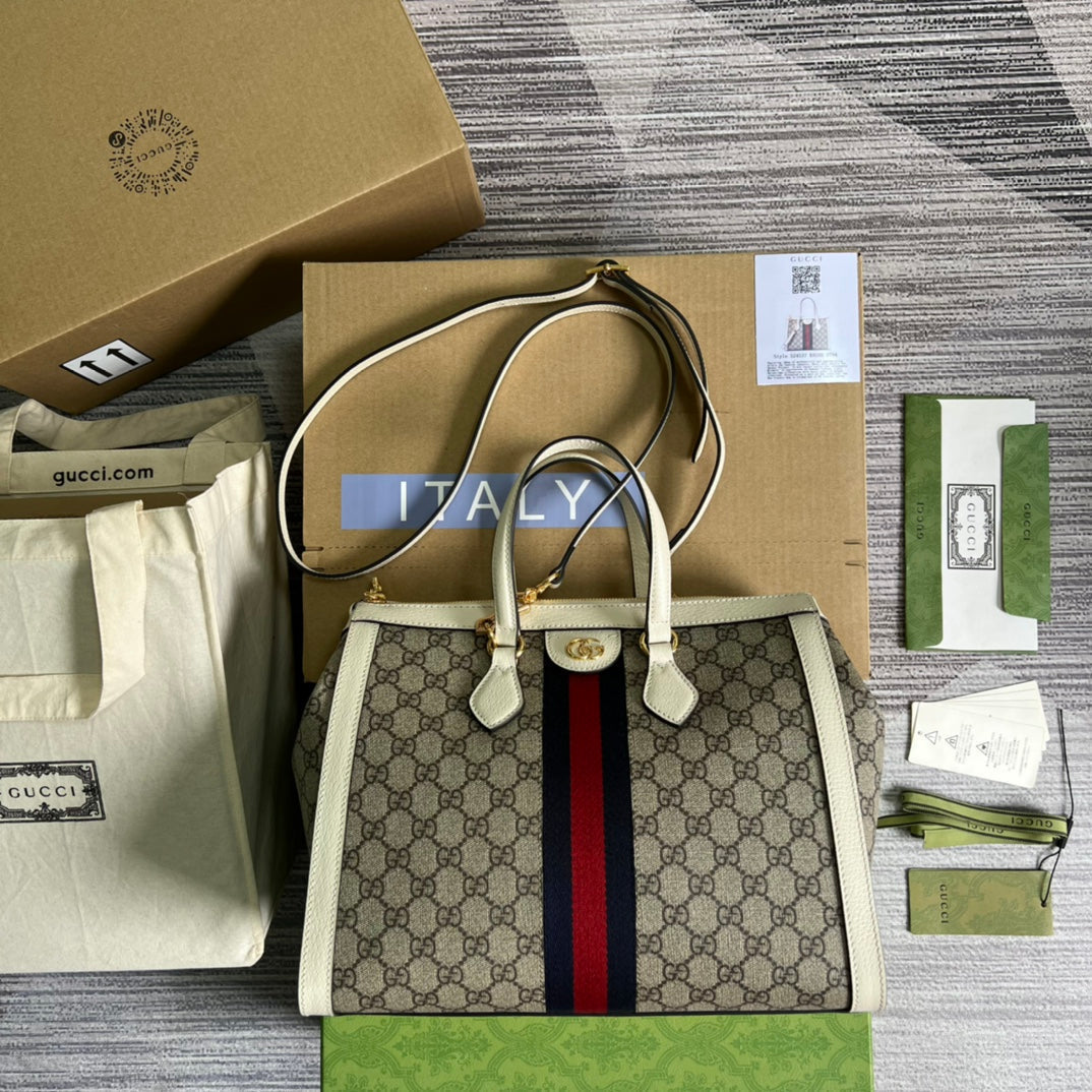 Luxury Gucci Ophidia GG Medium Tote Bag