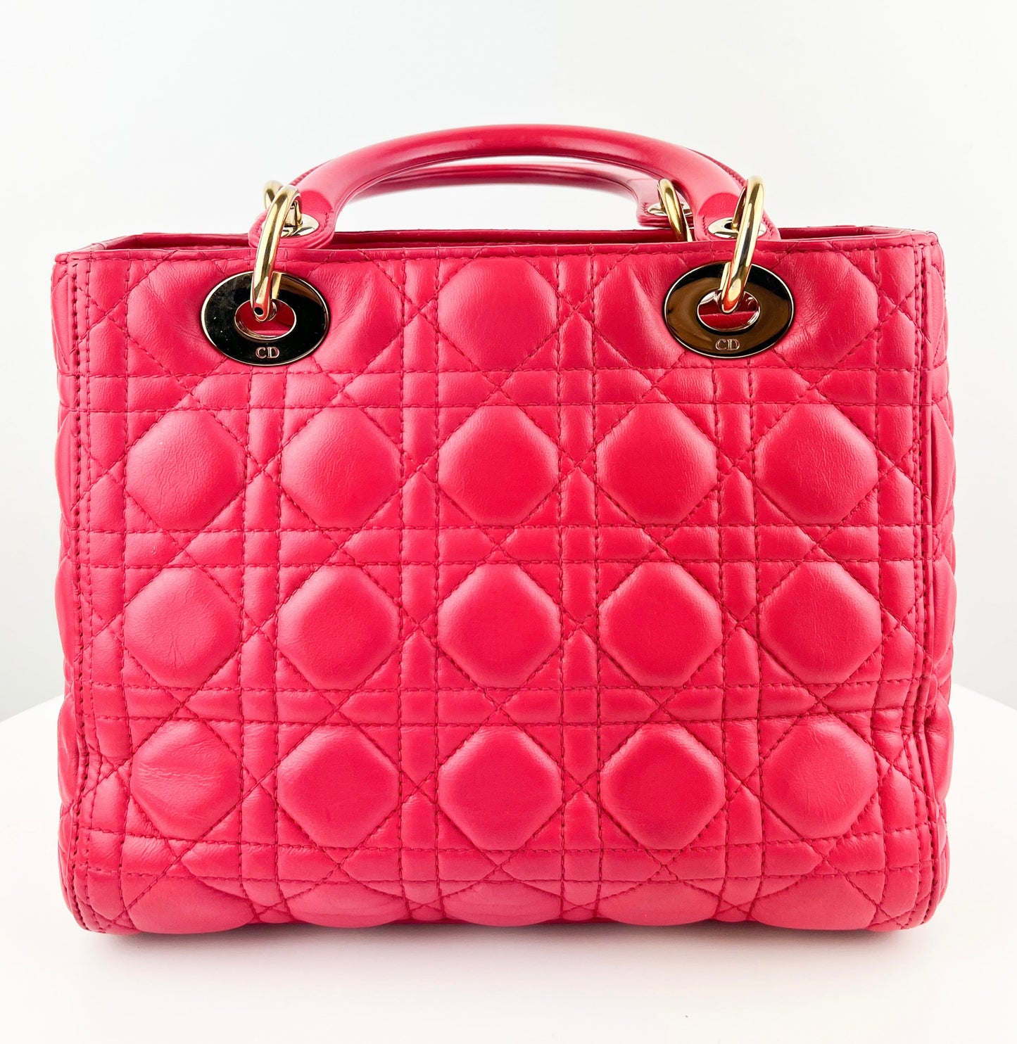 Dior Lambskin Cannage Medium Lady Dior