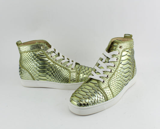 CHRISTIAN LOUBOUTIN PYTHON SNEAKERS SIZE 40