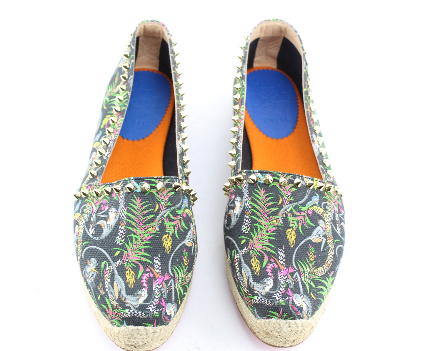 CHRISTIAN LOUBOUTIN ARES SPIKED ESPADRILLES