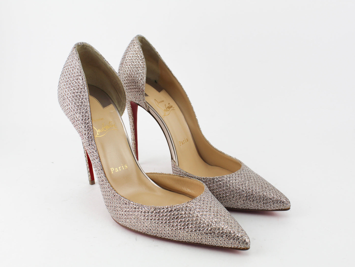 Christian Louobutin Metallic Iriza Lame D'orsay