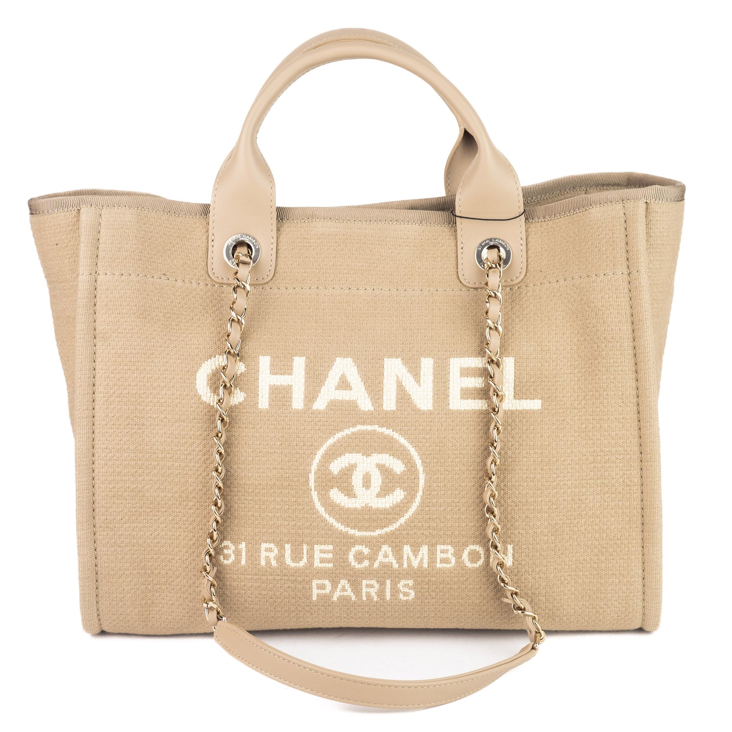 Chanel Deauville Tote Beige