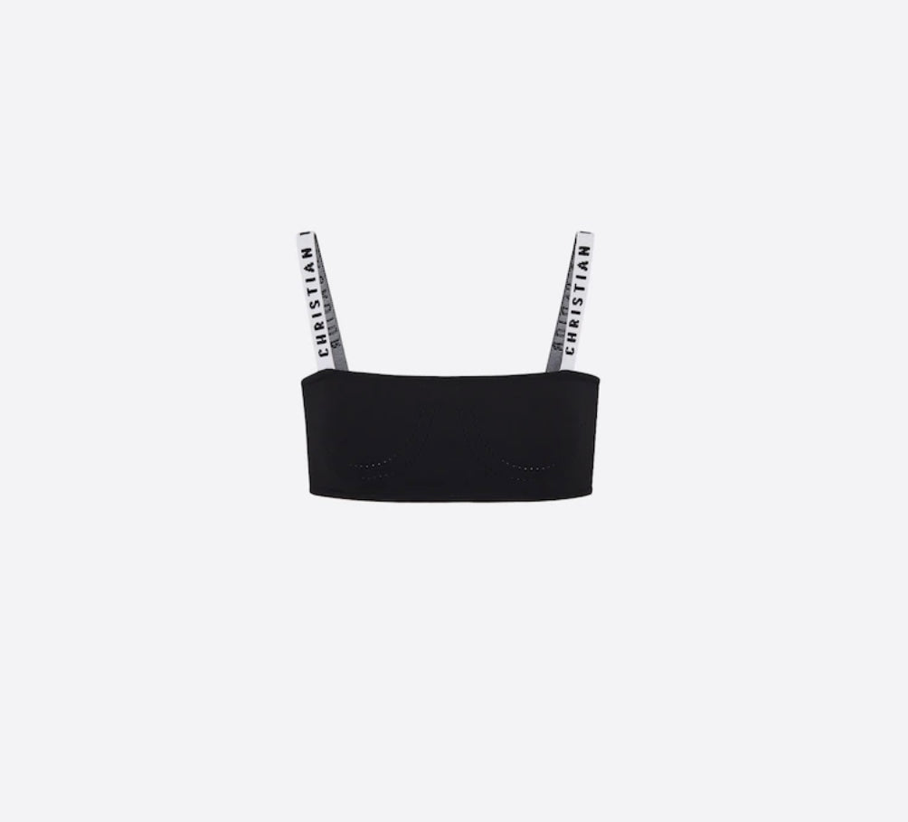 Dior Black Stretch Viscose Bralette