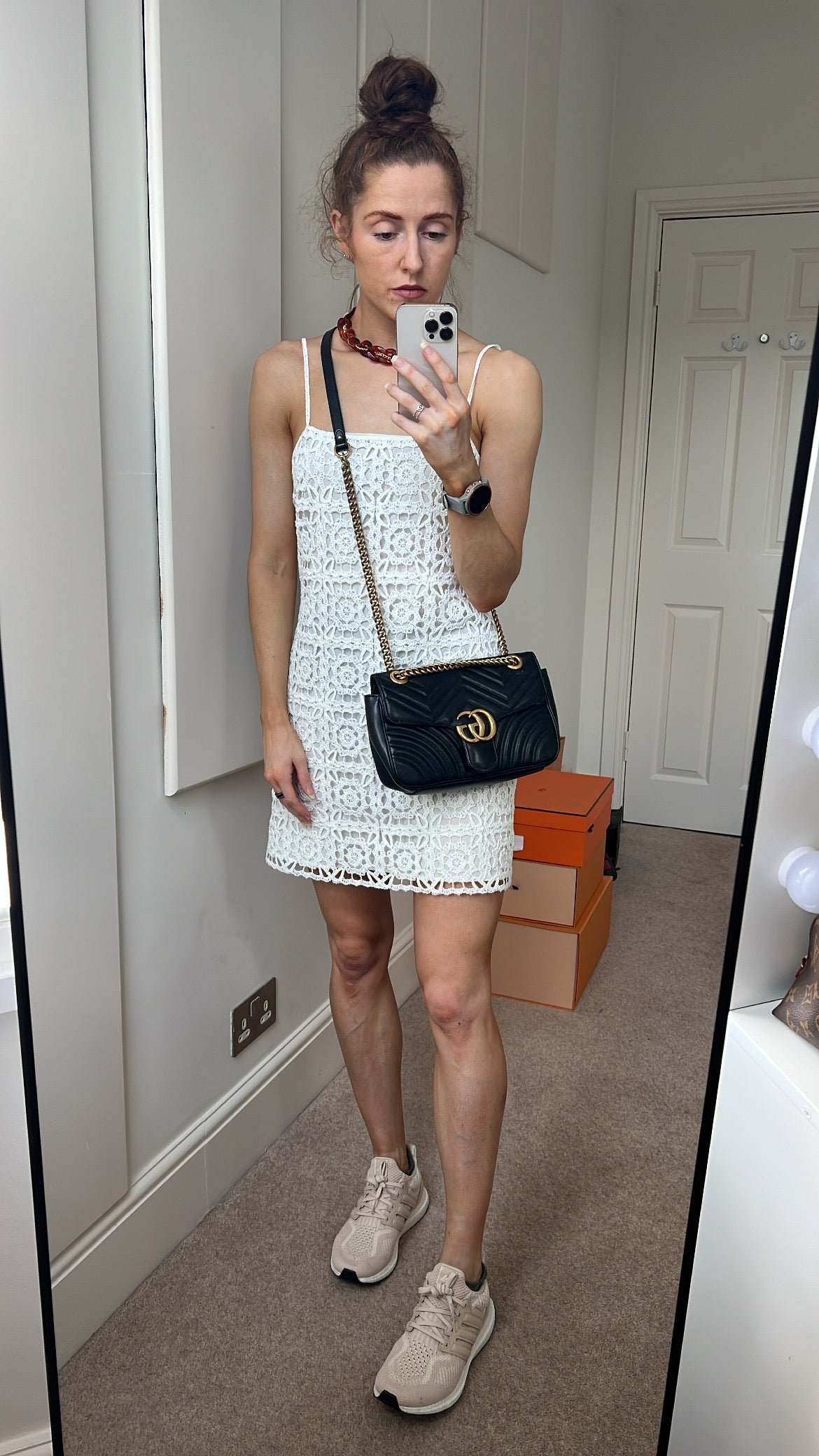 Luxury Gucci GG Black Marmont Small Shoulder Bag