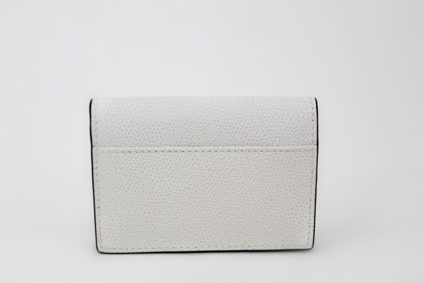 DIOR SADDLE FLAP CARD HOLDER WHITE