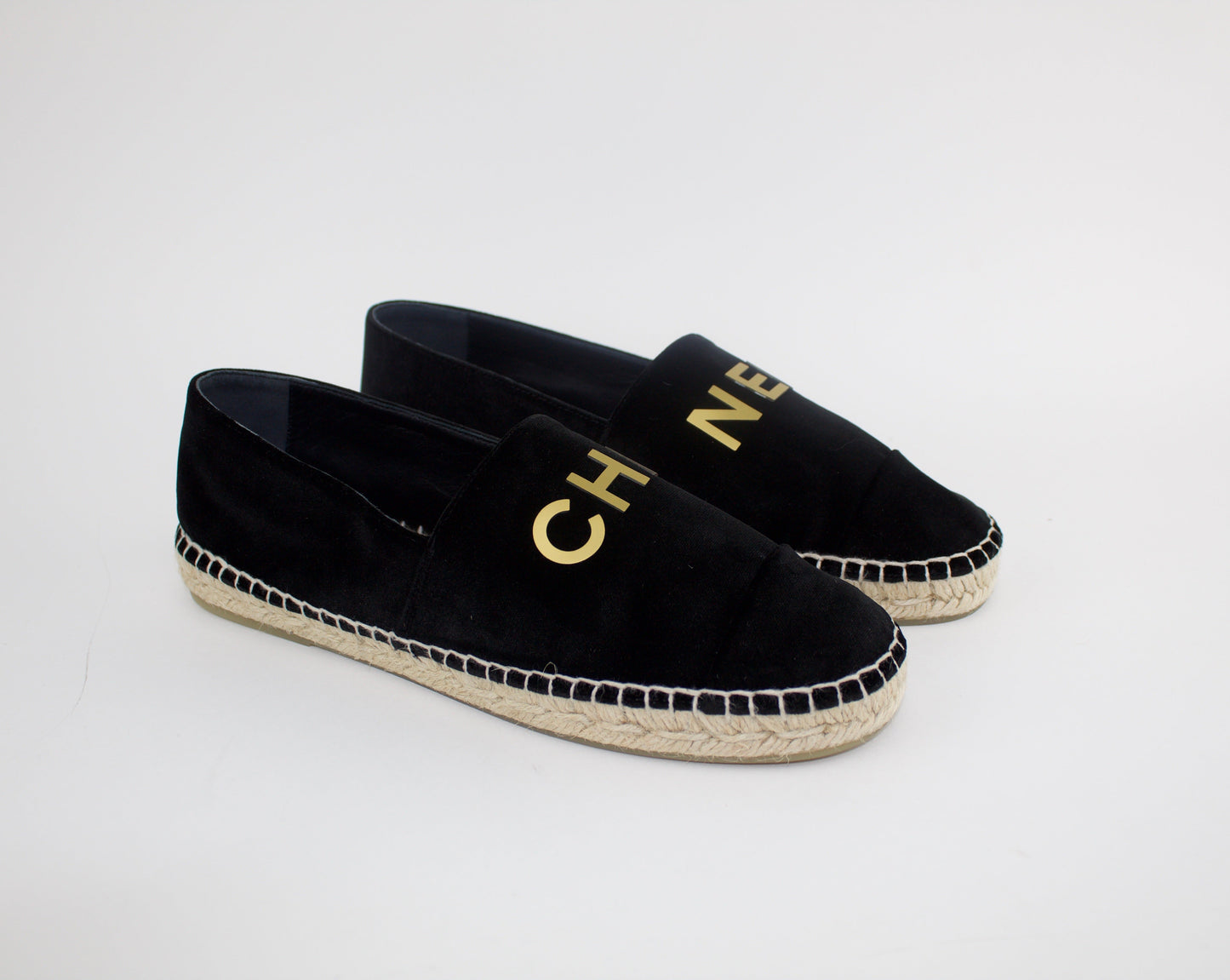 Chanel Velvet Espadrilles