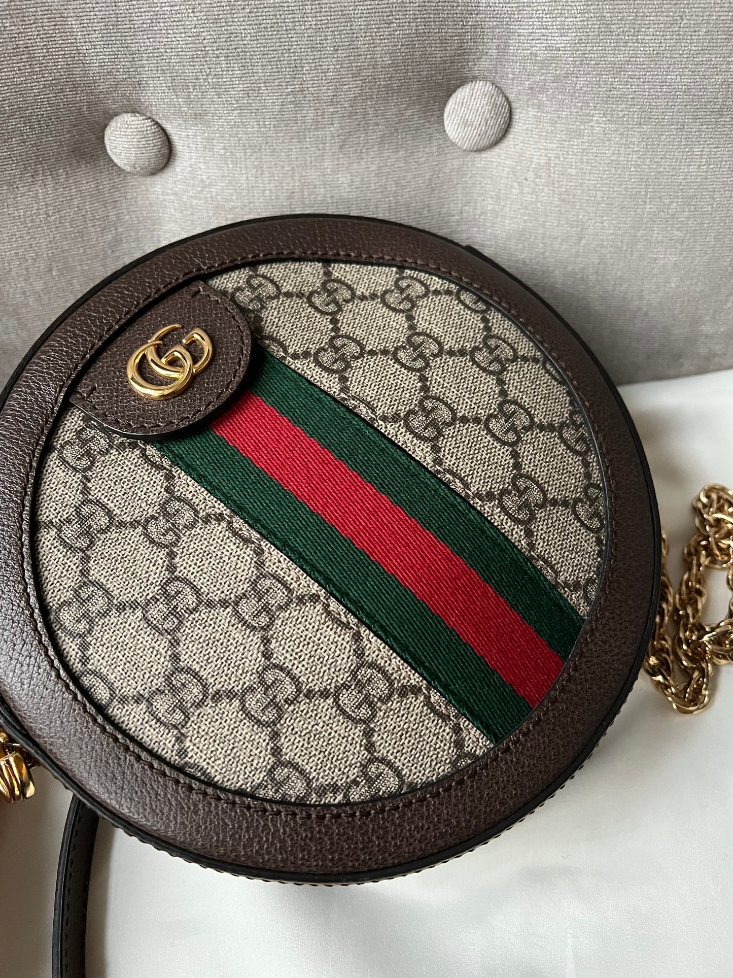 Luxury Gucci GG Ophidia Mini GG Round Shoulder Bag ( 1,160)