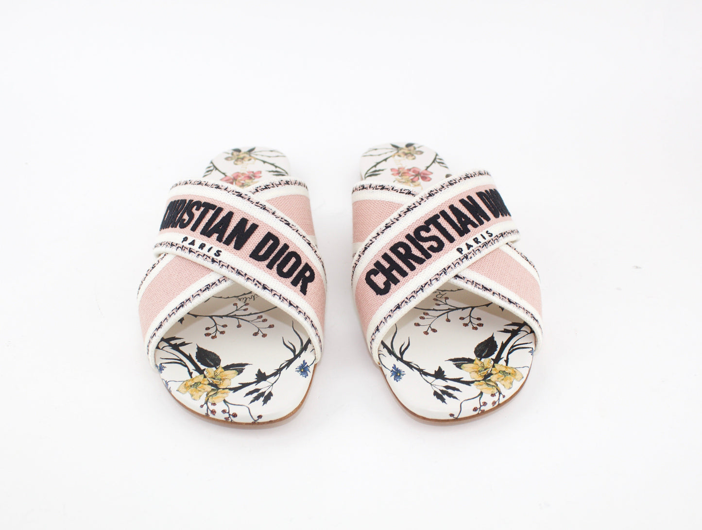 CHRISTIAN DIOR CRISS CROSS DWAY SLIDES