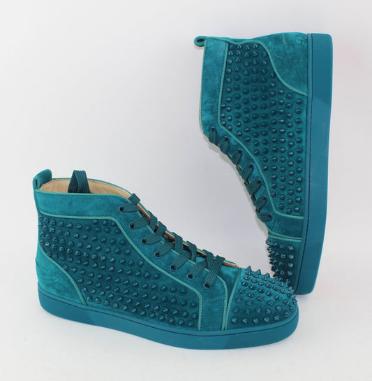 CHRISTIAN LOUBOUTIN  LOUIS SPIKES HIGH TOP SNEAKER SIZE 45