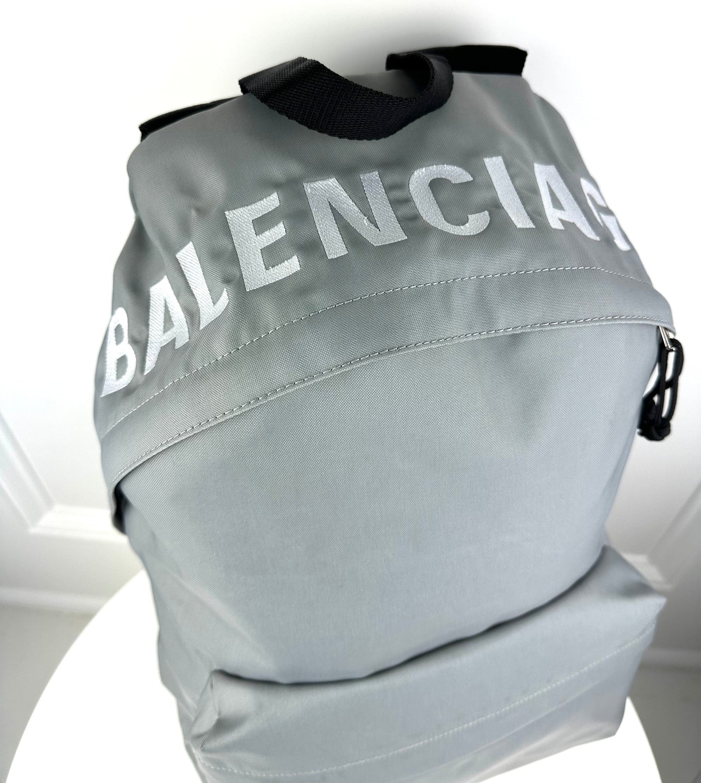 Balenciaga Wheel Logo Embroidered Backpack