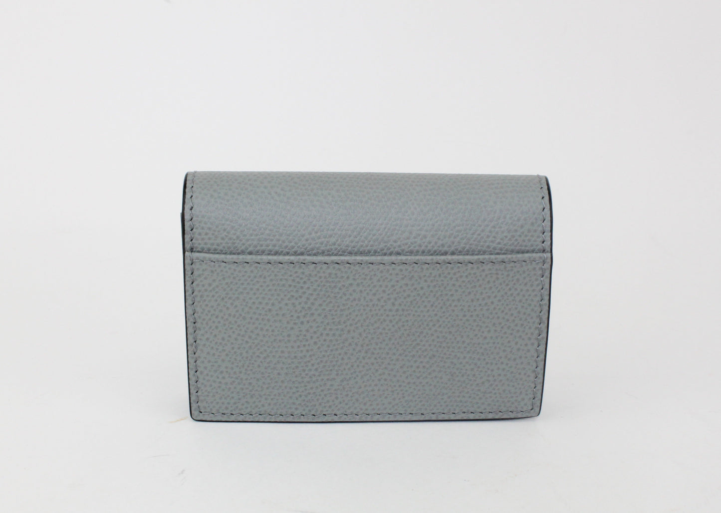 DIOR SADDLE FLAP CARD HOLDER GRAY