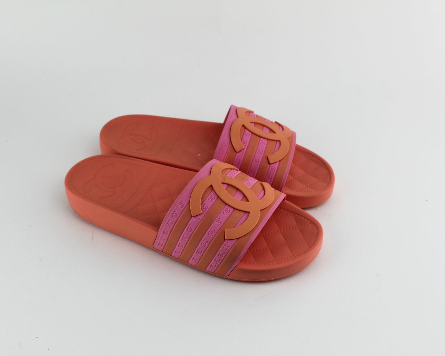 Chanel CC FLats Slide Sandals