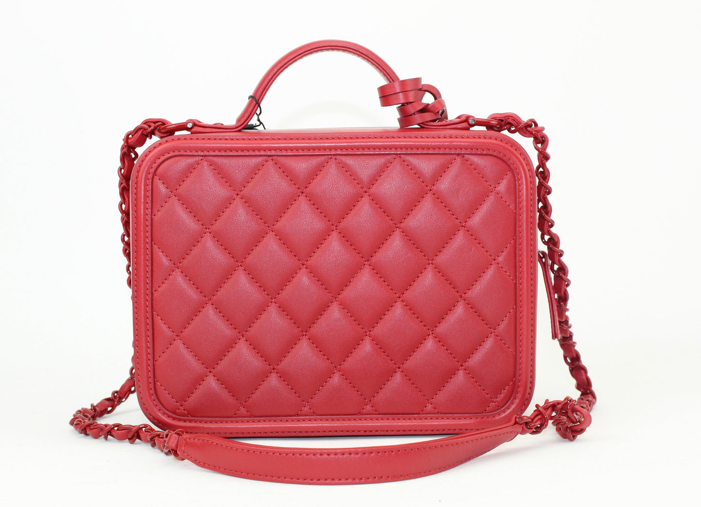 Chanel Medium Dark Red Vanity Case