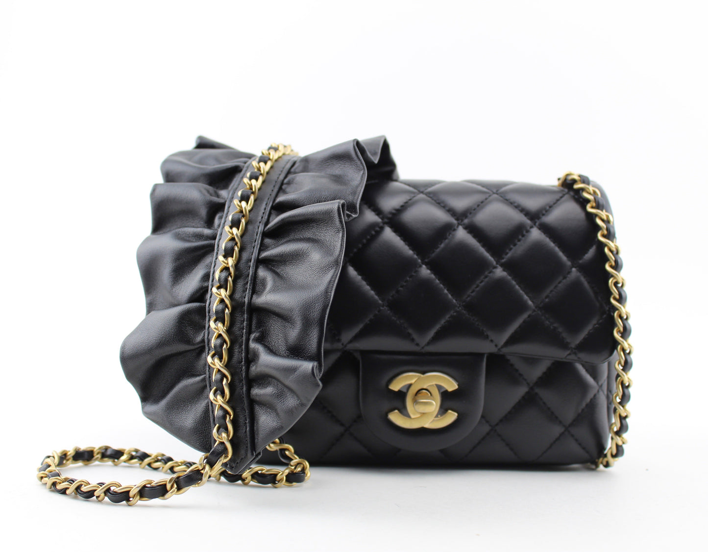 Chanel Romance Square Flap Bag Black