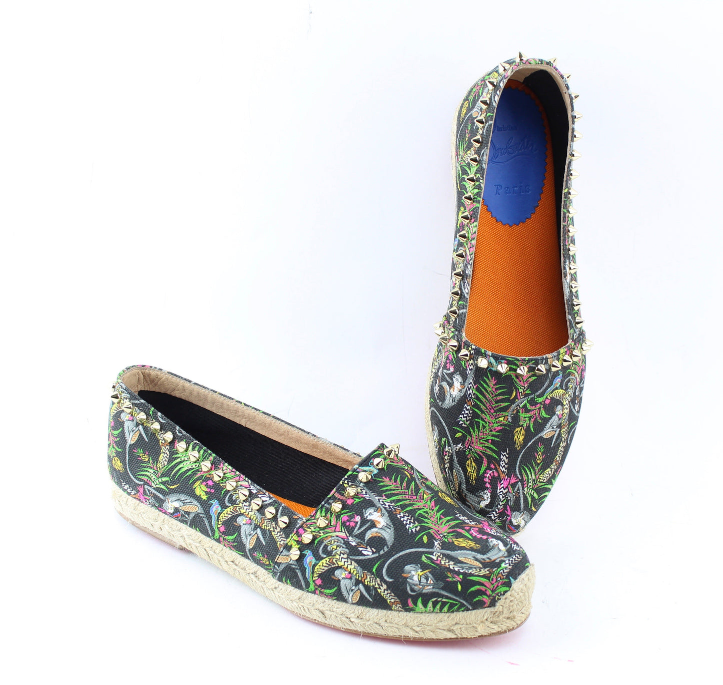 CHRISTIAN LOUBOUTIN ARES SPIKED ESPADRILLES