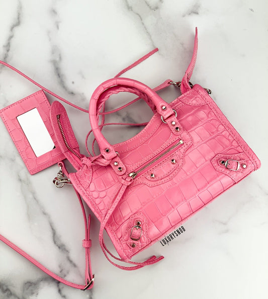 Balenciaga City Mini tote bag Pink